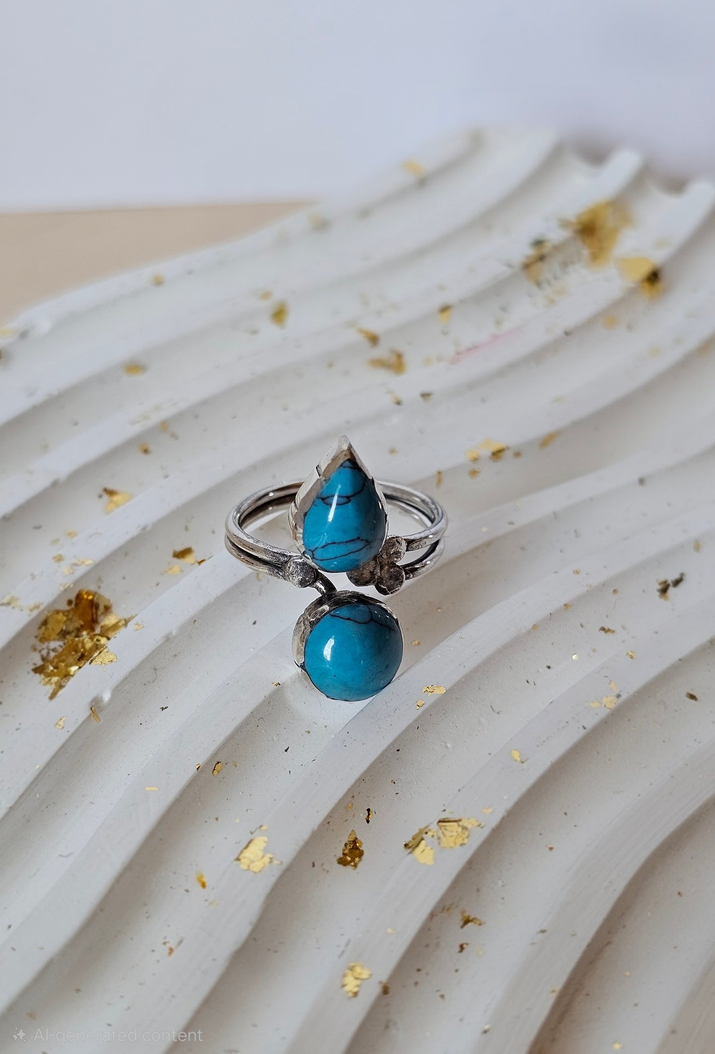 Dual Stone Leaf Bypass Ring