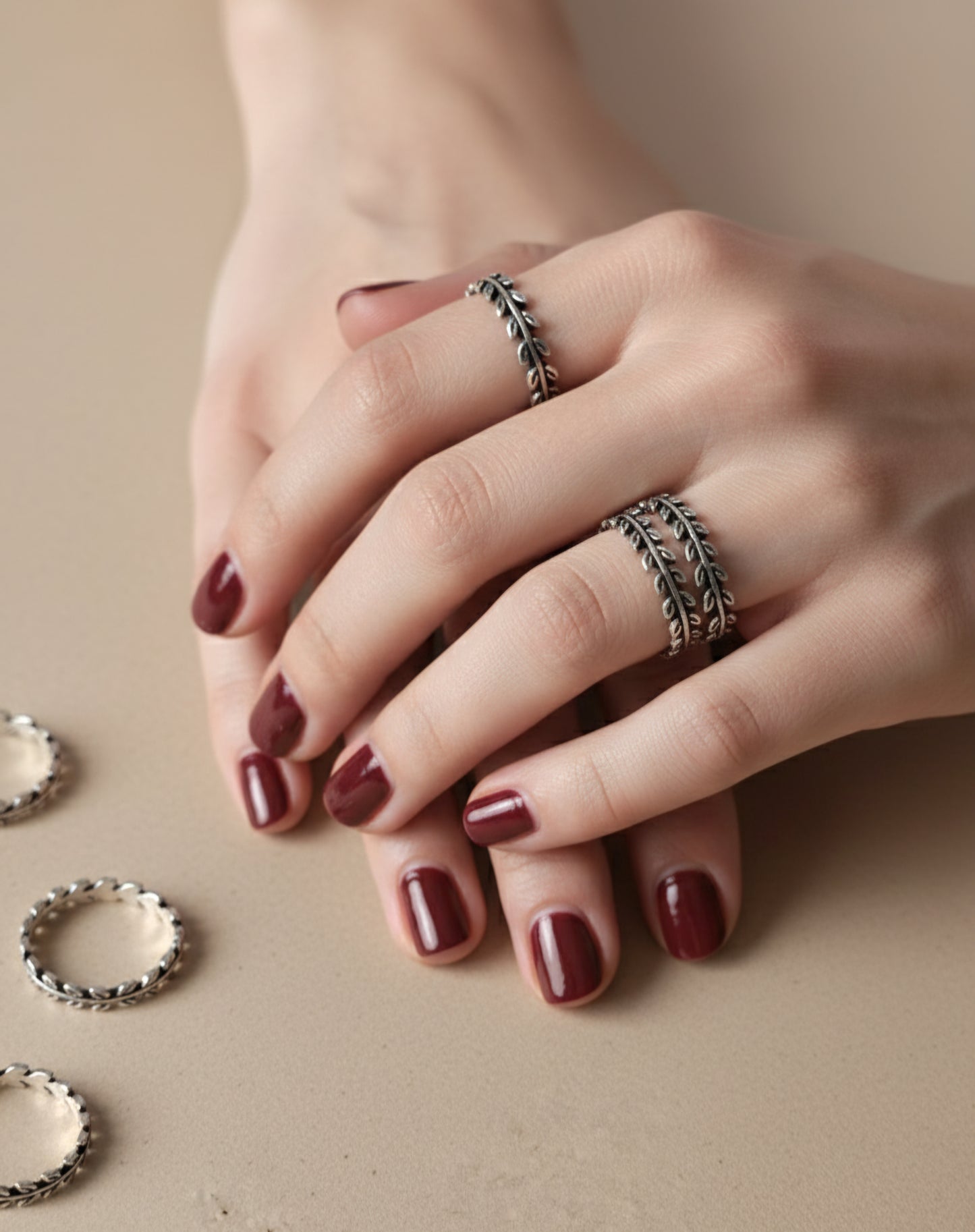 Olive Branch Leaf Ring