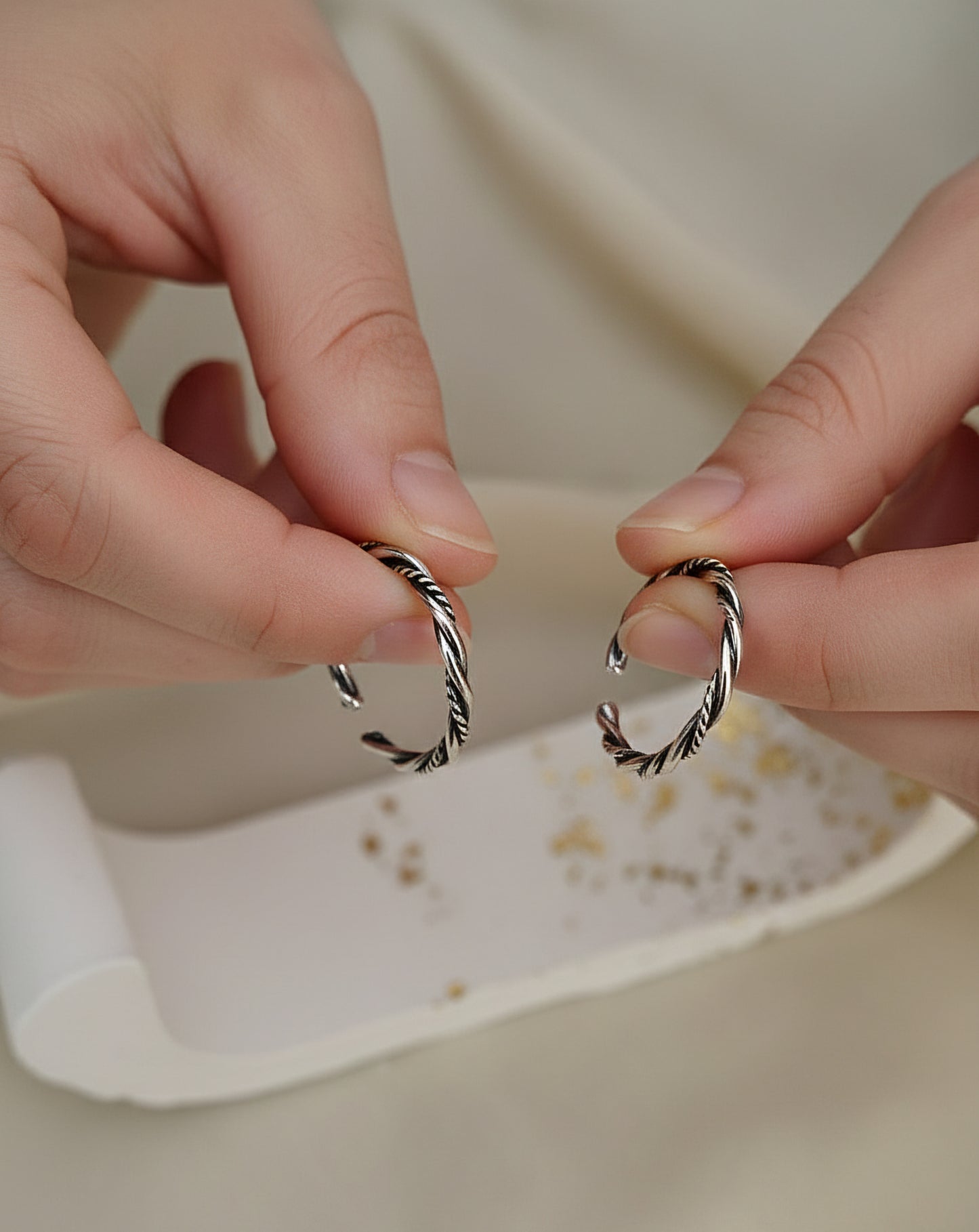 Minimalist Twisted Rope Ring