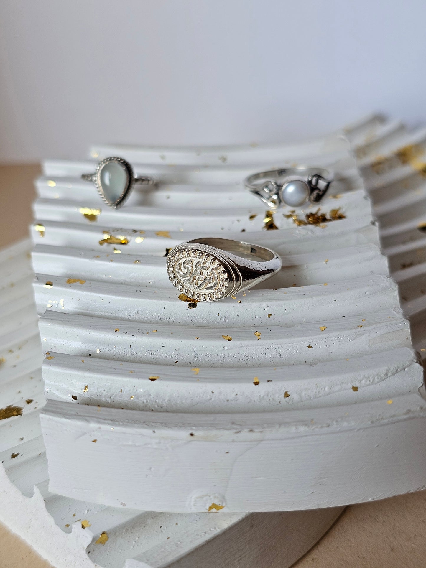 "إنت عمرى" Vintage Medallion Ring