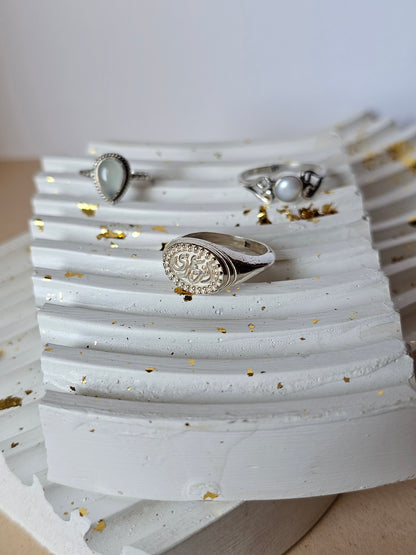 "إنت عمرى" Vintage Medallion Ring