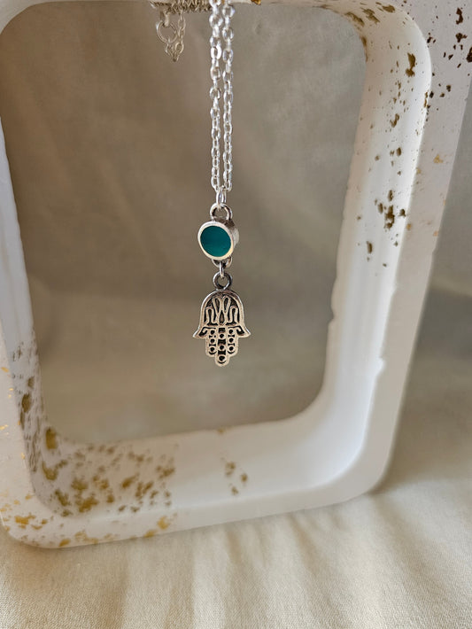 كف فاطمة necklace with stone