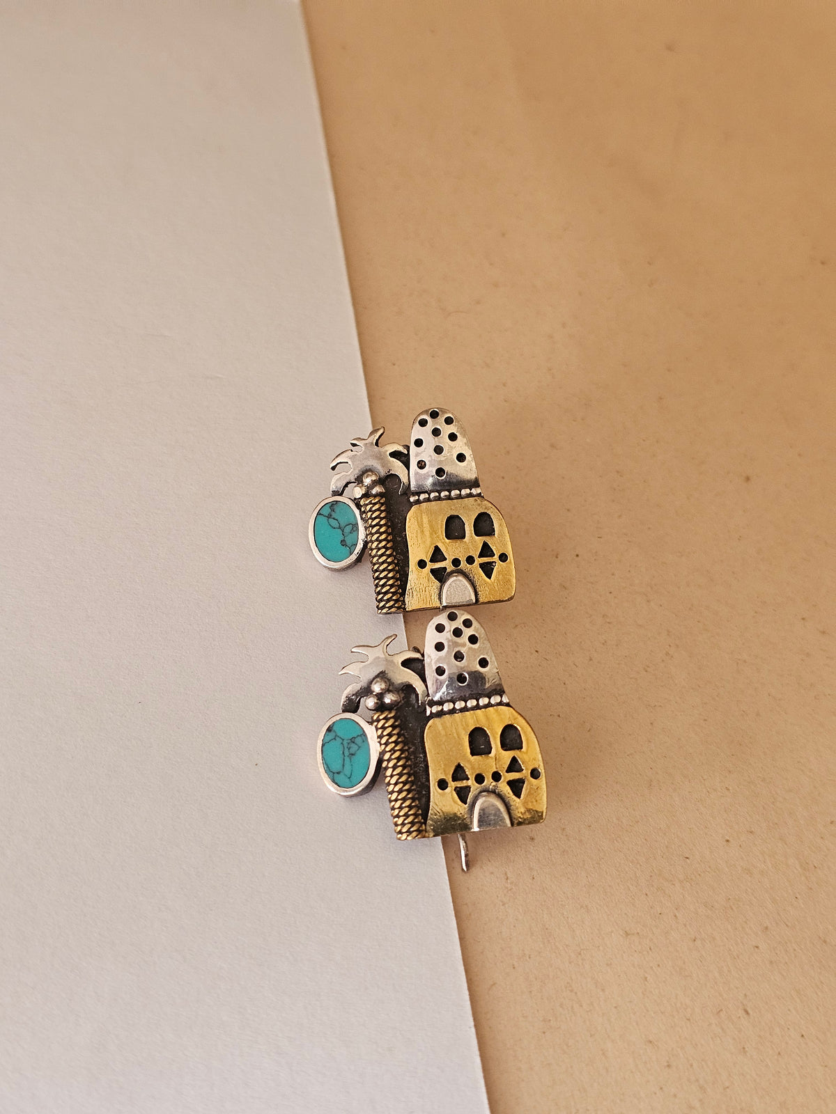 Heritage Palm & House Earrings